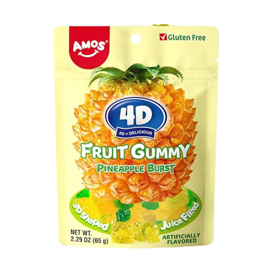 Gomitas de Fruta Amos 4D con Piña