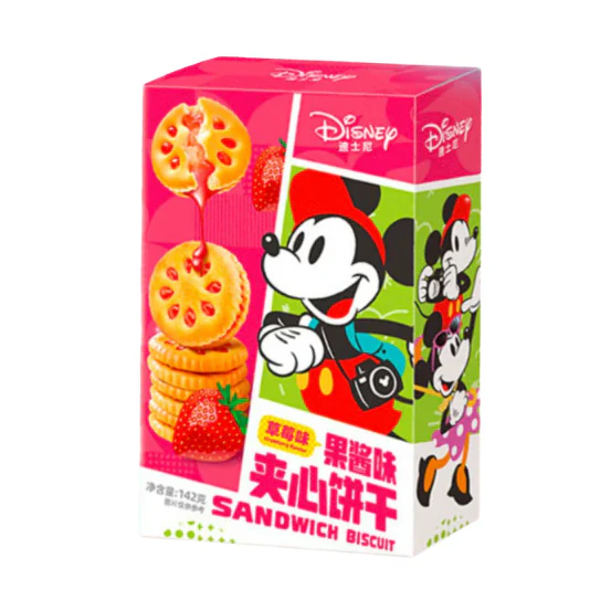 Galletas sándwich Binqi Disney de mermelada de fresa