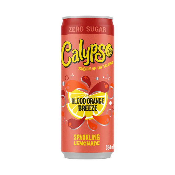 Limonada Calypso Sparkling Naranja Sanguina Breeze Sin Azúcar