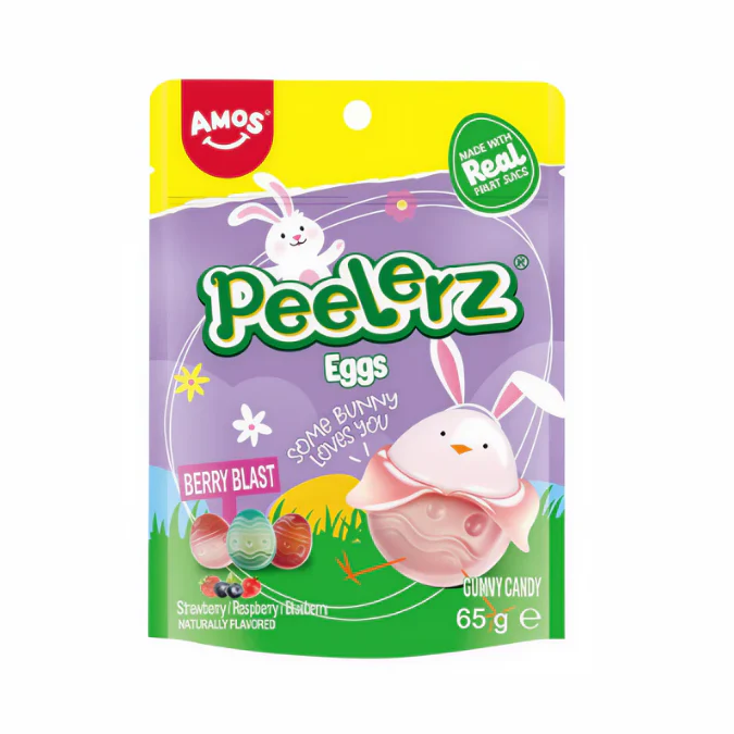 Huevos de Pascua de goma Candy Amos Peelerz