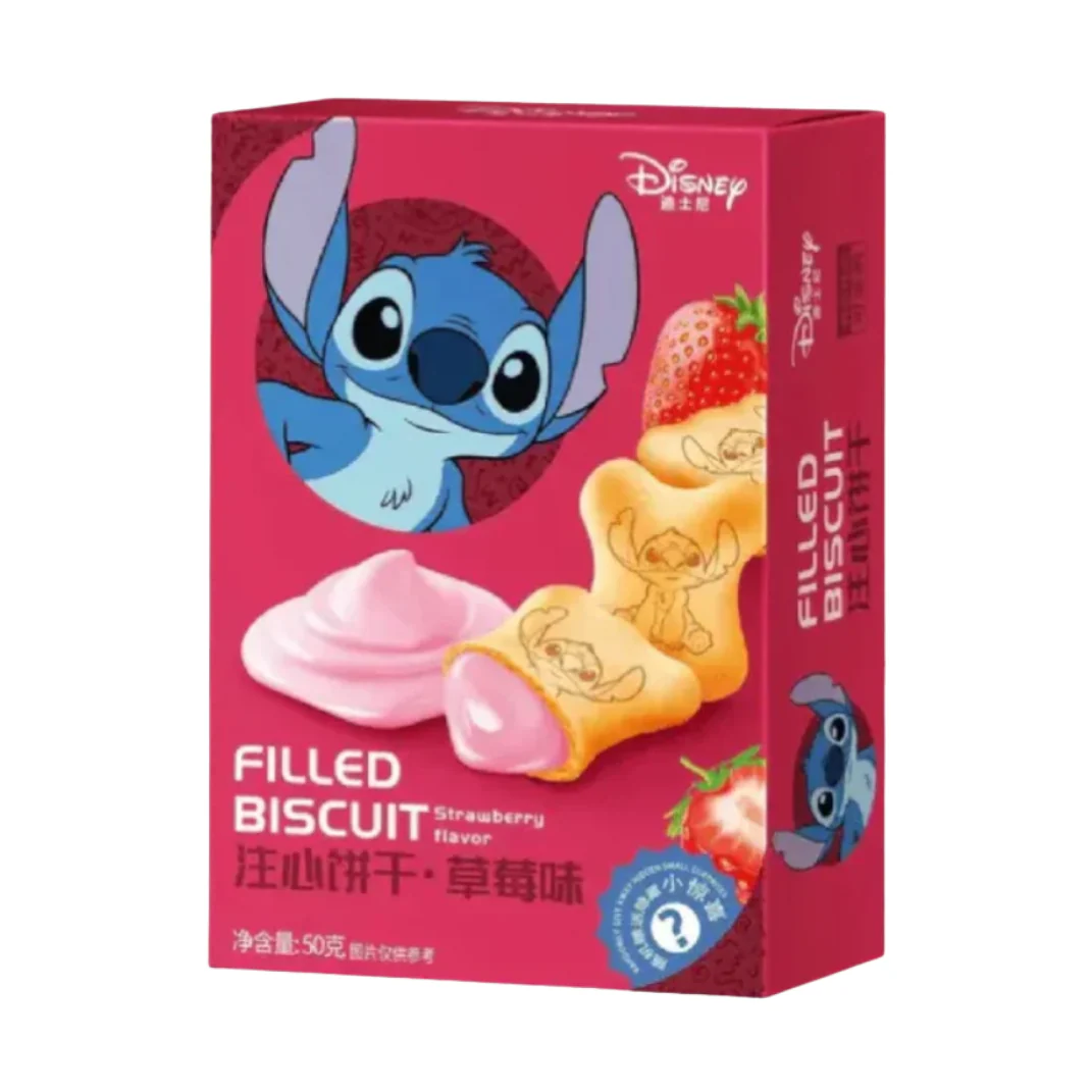 Galleta Rellena Sabor Fresa de Disney Stitch