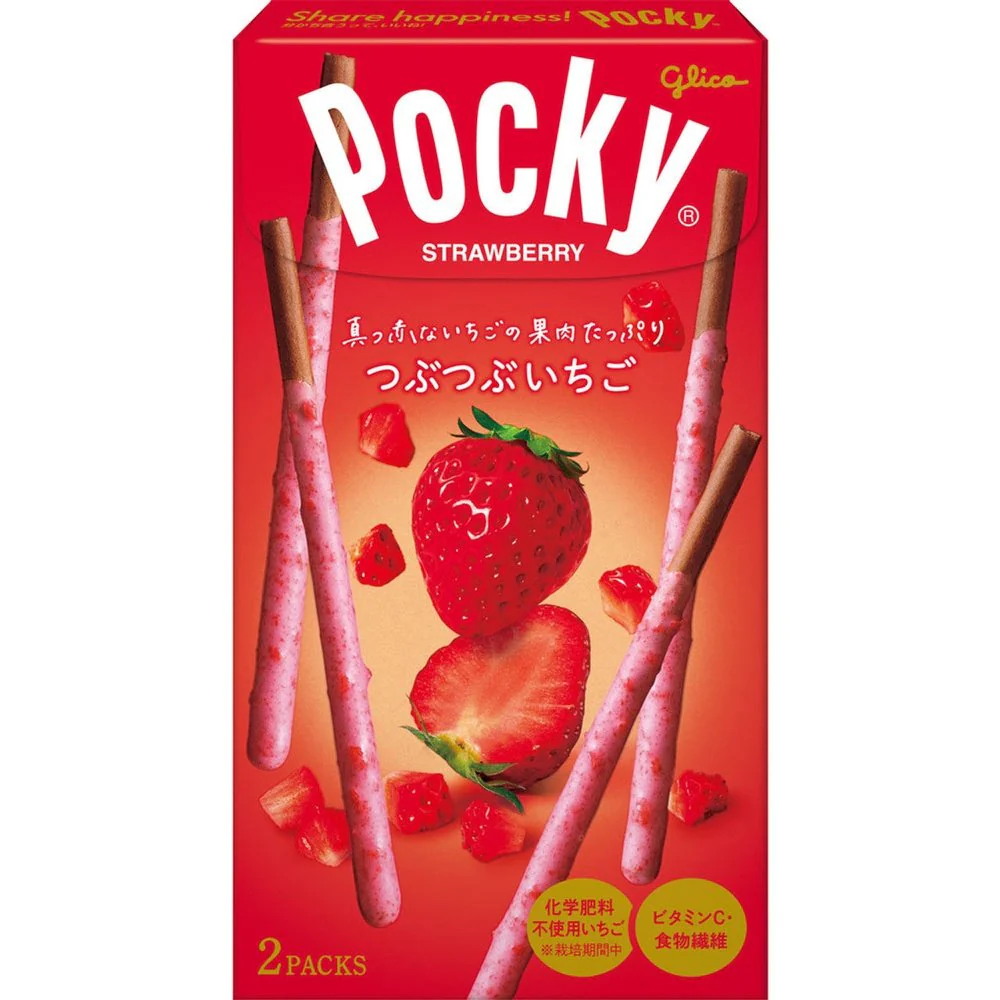 Glico Pocky Tsubu-Tsubu Fresa
