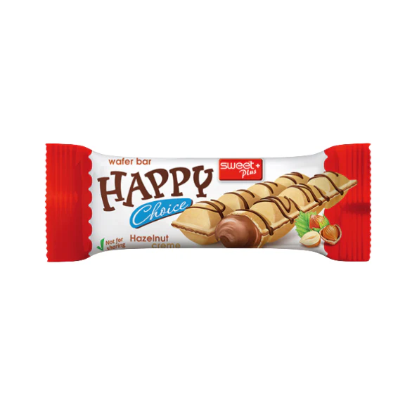 Happy Choice Barrita de barquillo Crema de avellana