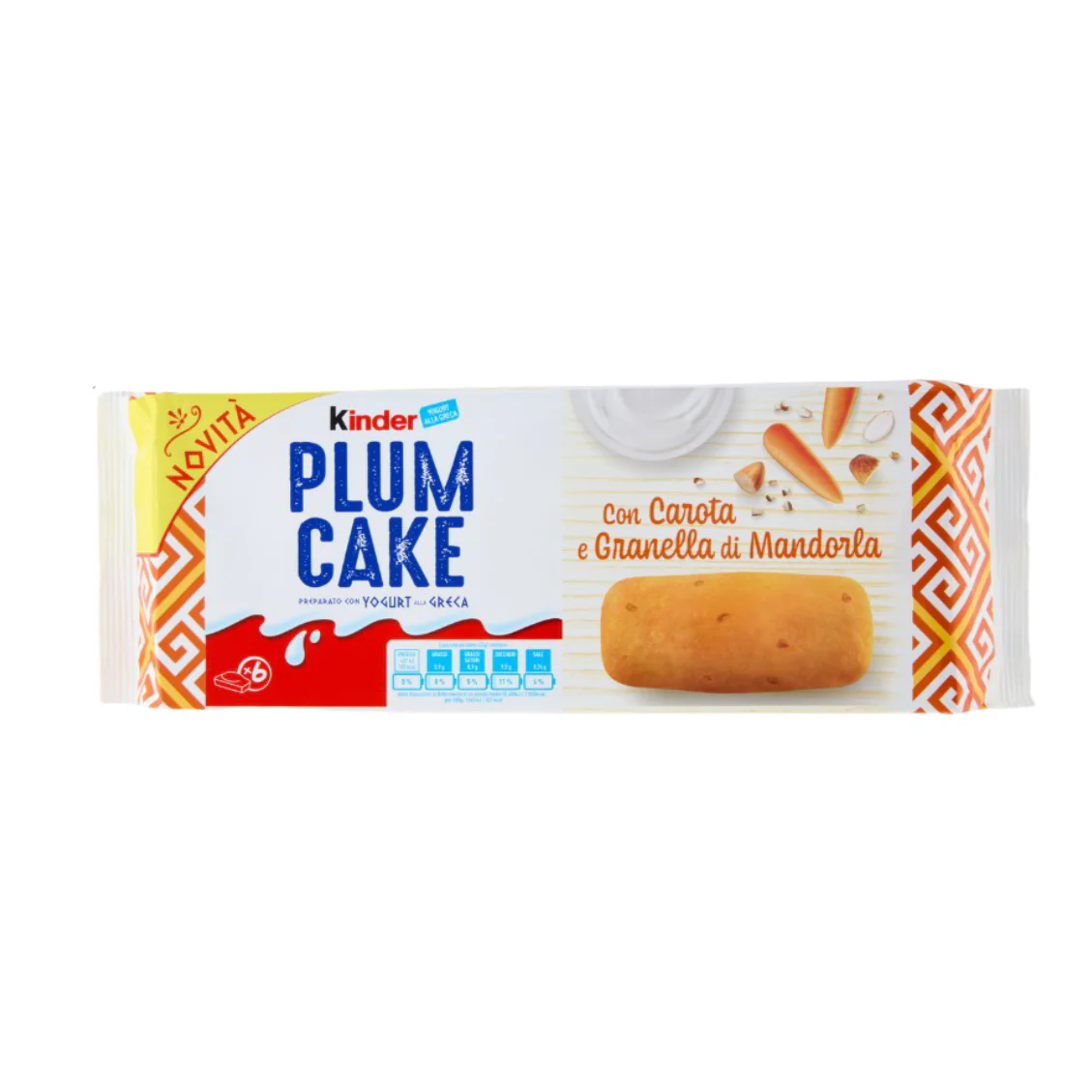 Kinder Plumcake Zanahoria