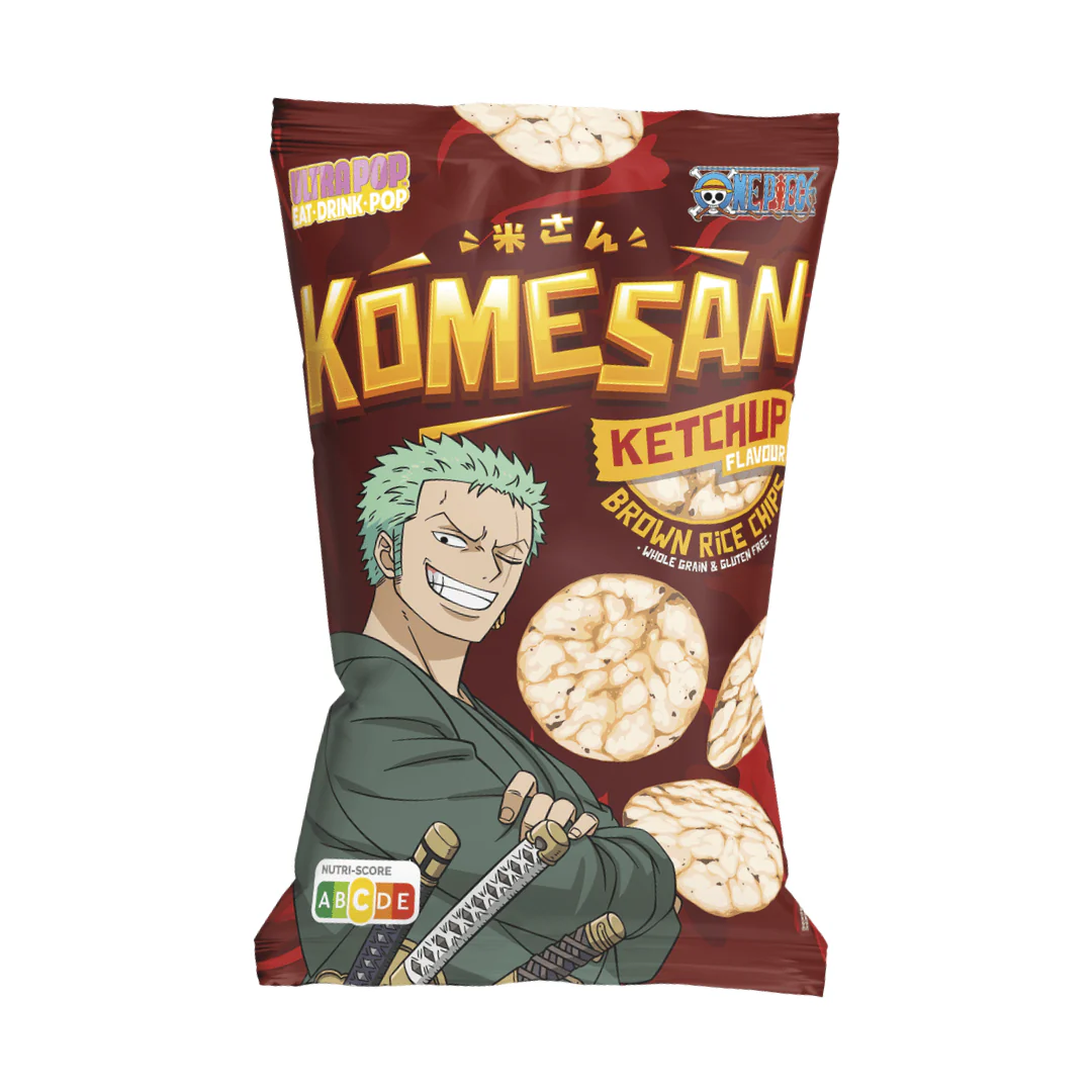 Komesan One Piece Rice Chips Zoro Kétchup