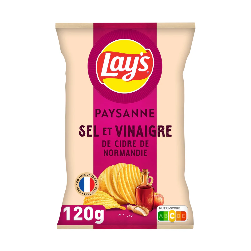 Lay's Campesinas Sal Marina y Vinagre de Sidra de Normandía