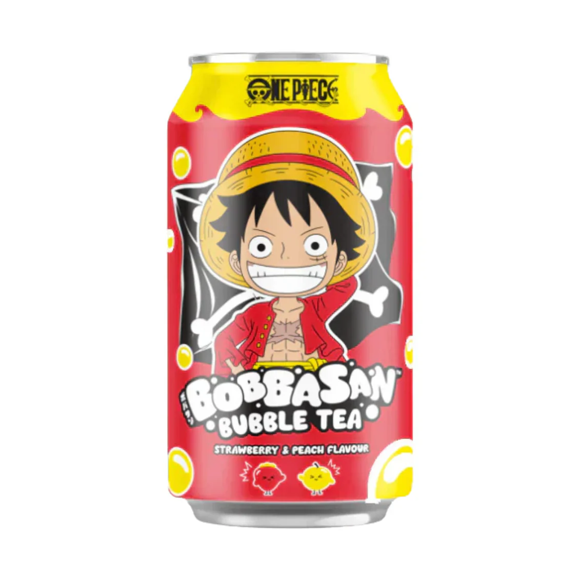 Luffy Bubble Tea Melocotón y Fresa