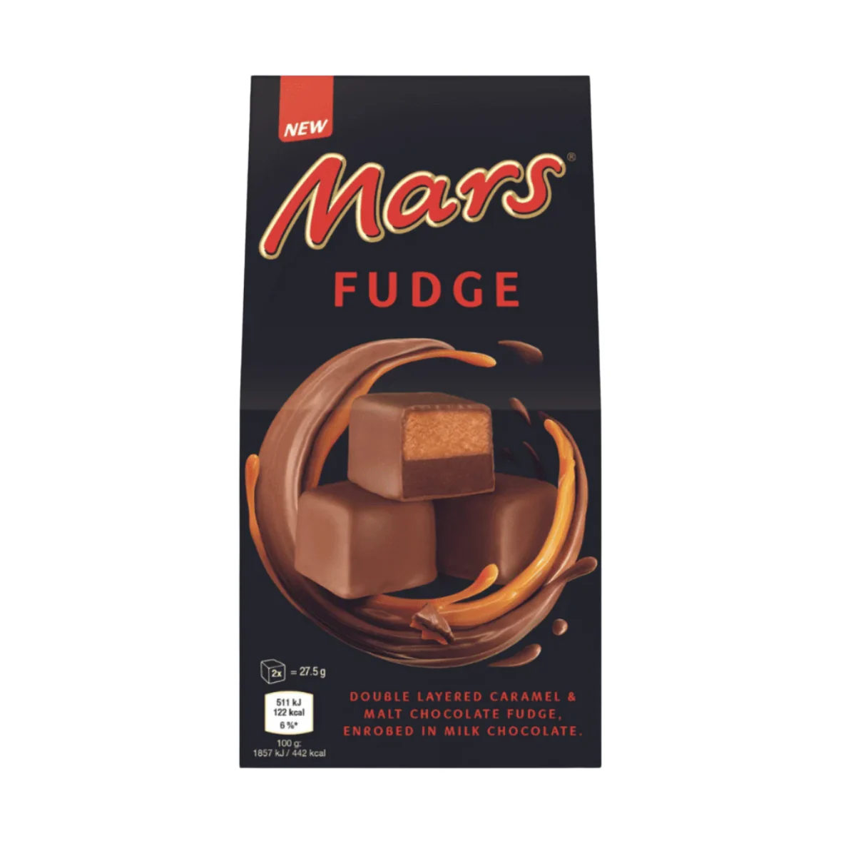 Mars Fudge Doble Capa Caramelo Malteado Chocolate con Leche