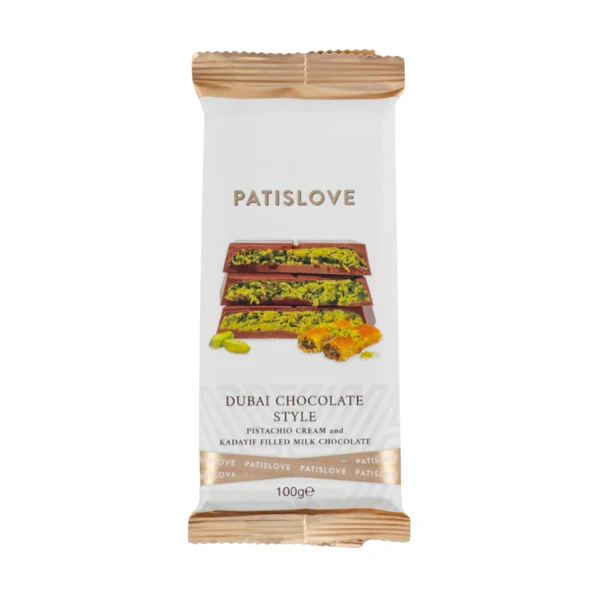 Patislove Dubai Chocolate con Leche Pistacho y Kadayif