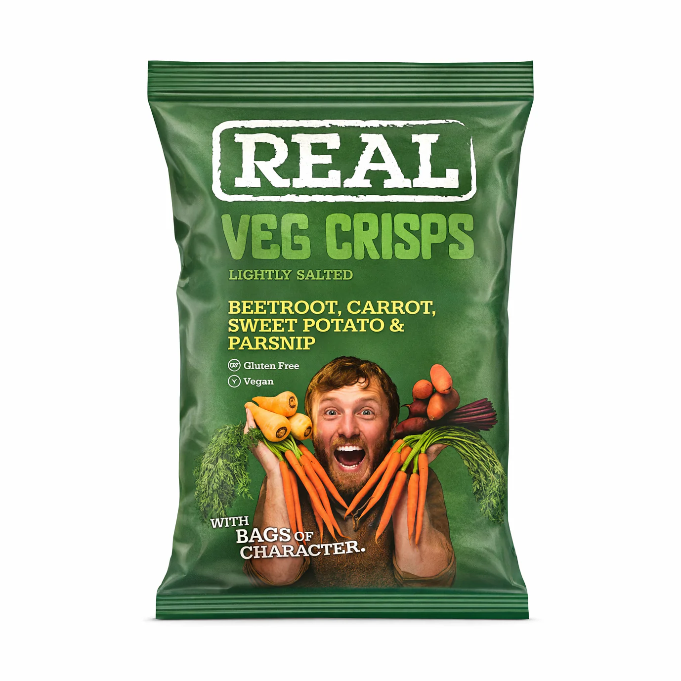Chips de verduras pequeñas y crujientes