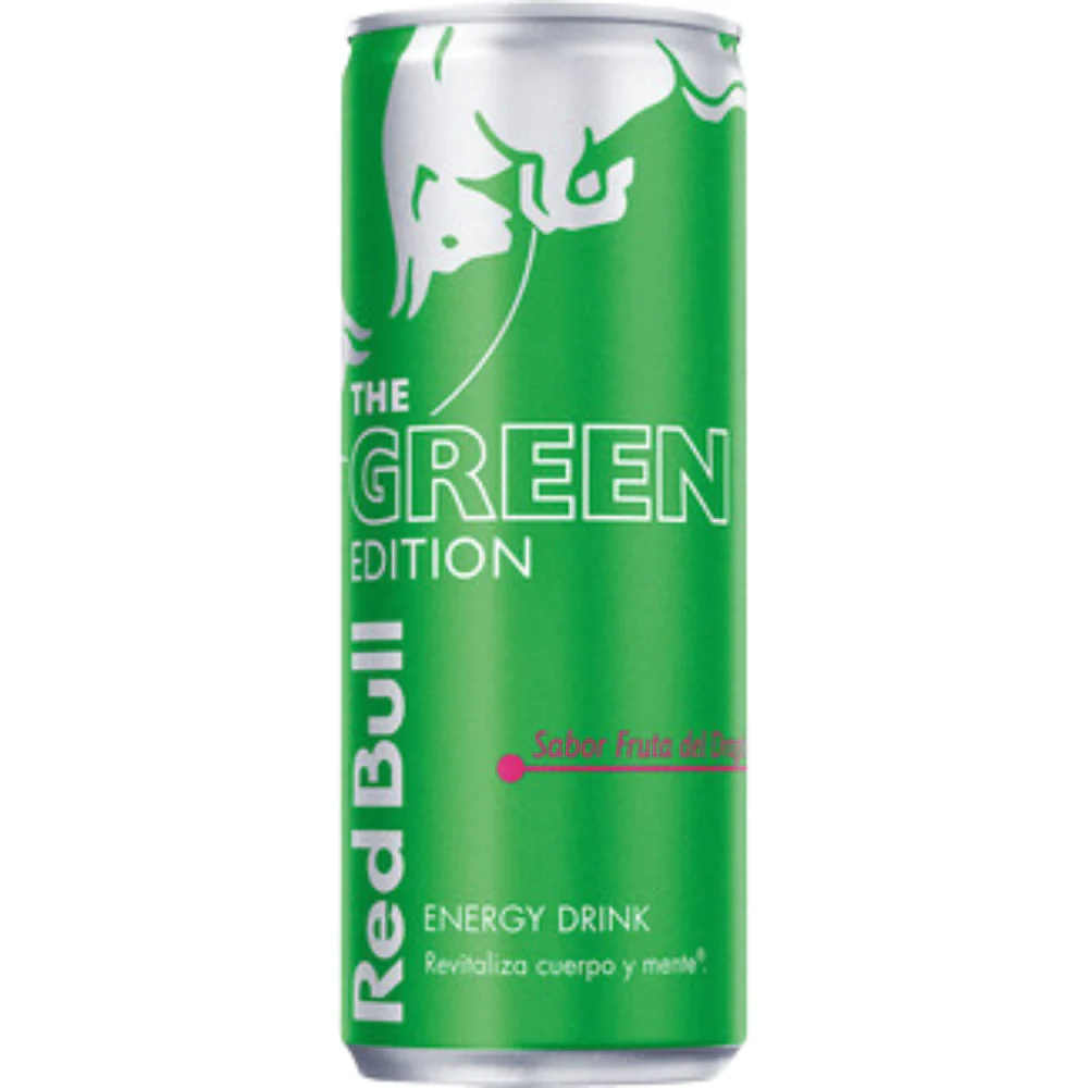 Red Bull Energy Drink Green Edition Fruta del Dragón