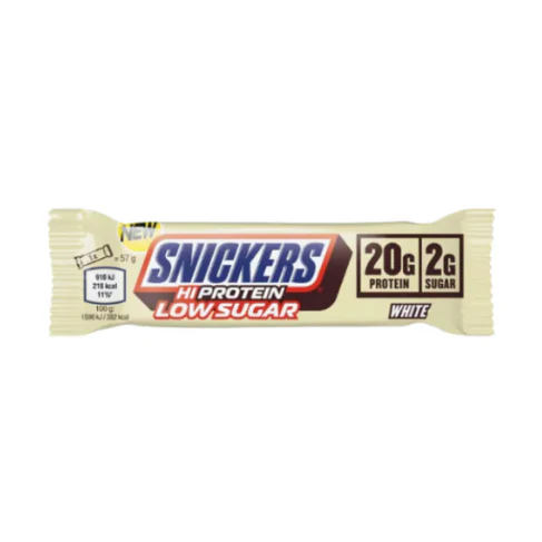 Barrita de proteínas Snickers White Baja en Azúcar