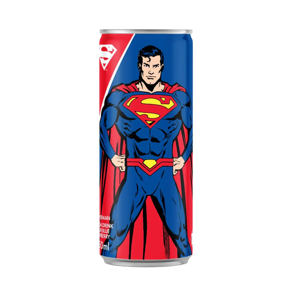 Superman Soda Frambuesa Azul Ácida