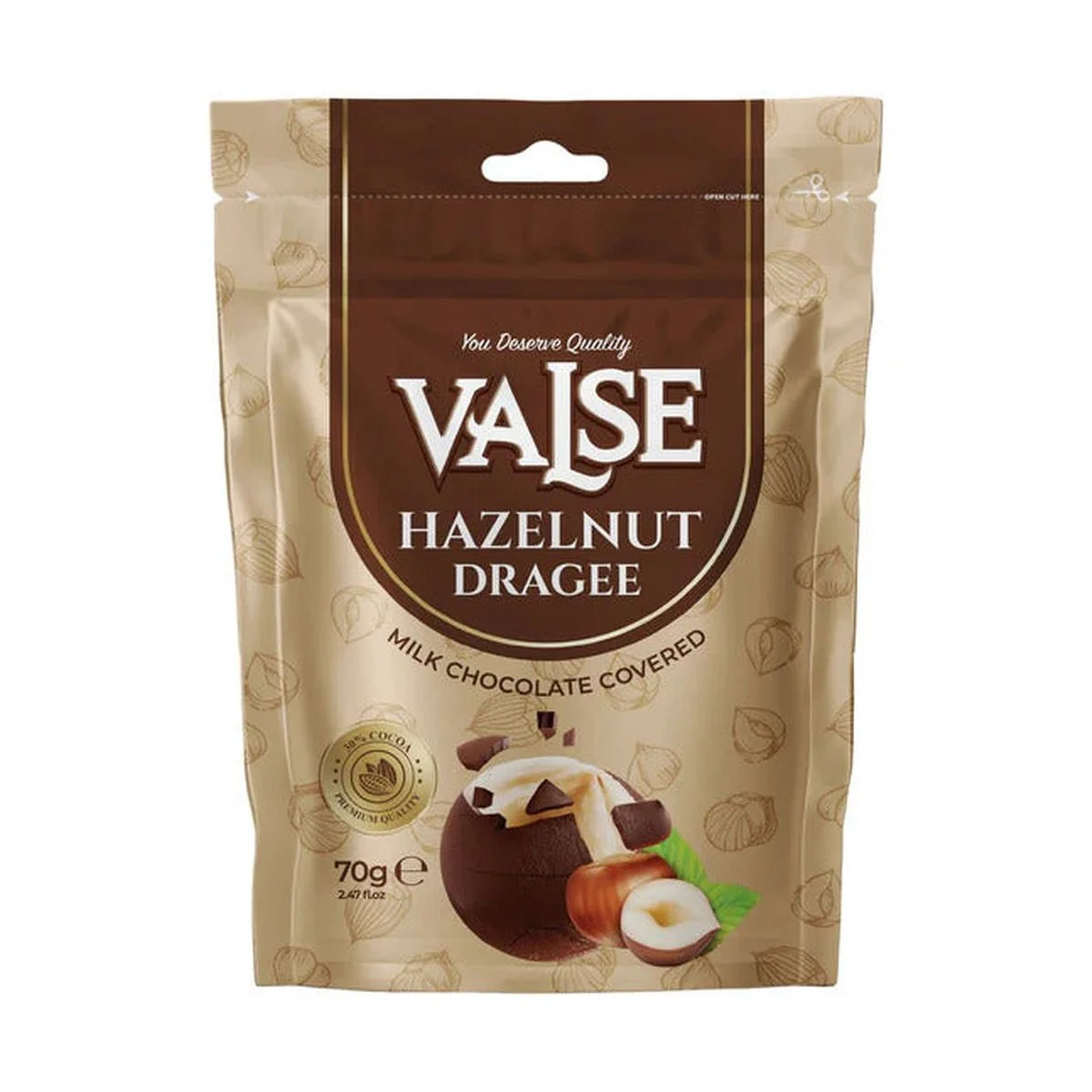 Valse Dragee Avellana y Chocolate con Leche