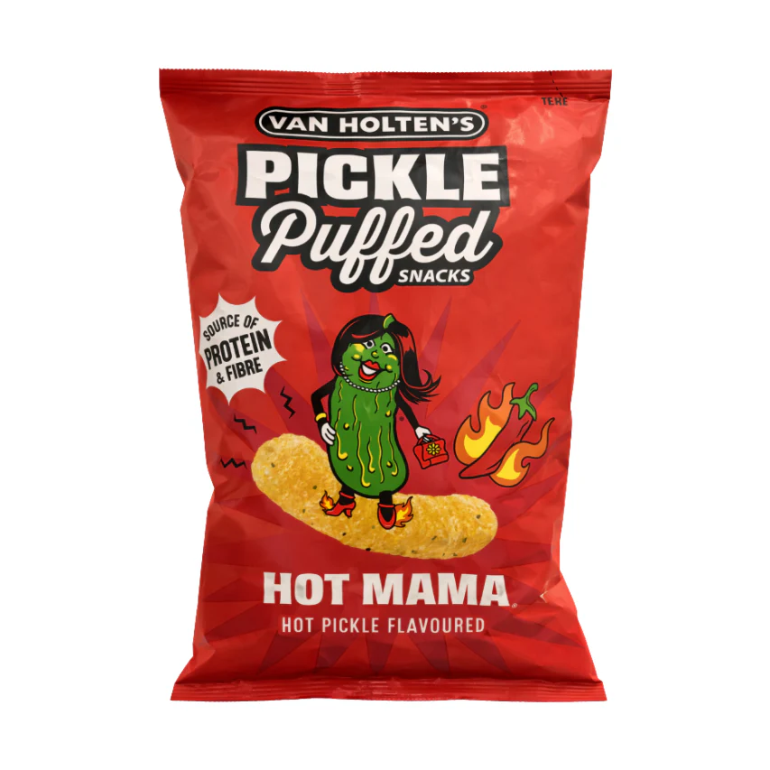 Van Holten's Pickle Puffed Snacks Hot Mama