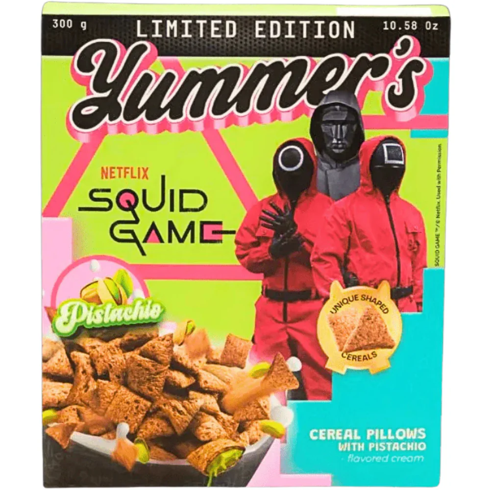 Cereal con Pistacho de El Juego del Calamar de Yummer